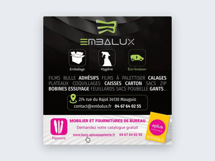 Publicité magazine Embalux