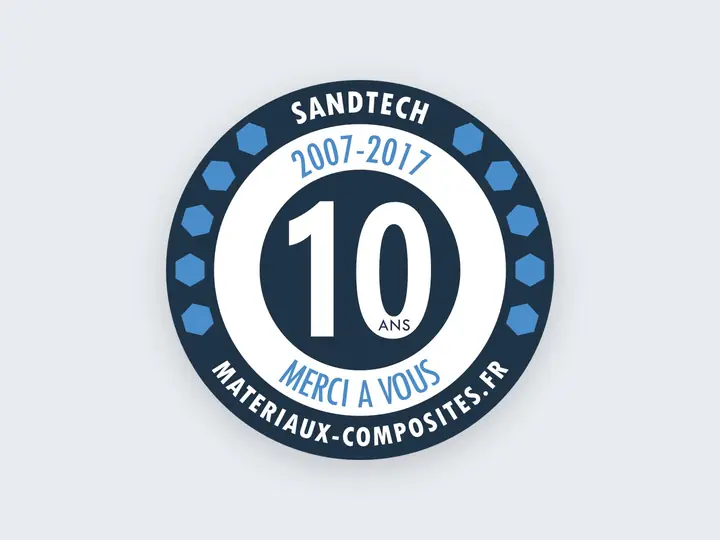 Visuel des 10 ans de Sandtech